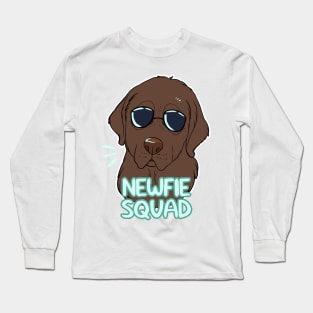 NEWFIE SQUAD (brown) Long Sleeve T-Shirt